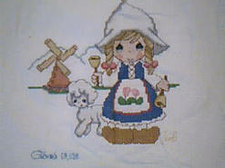 Cross stitch square for any child