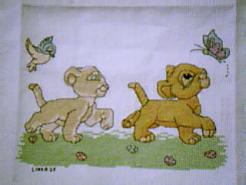 Cross stitch square for Abigail C's quilt