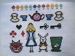 Cross stitch square for Abigail C's quilt