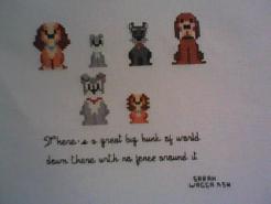 Cross stitch square for any child