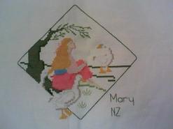 Cross stitch square for any child