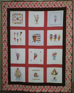 Photo of (QUILTED) Ice Cream E01s quilt