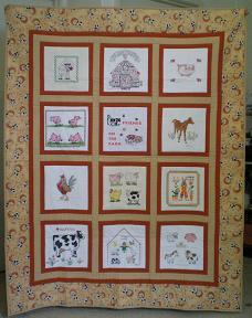 Photo of (QUILTED) Animals-Farm Animals E01s quilt