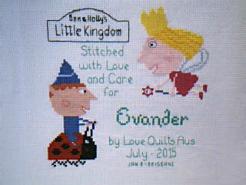 Cross stitch square for Evander C's quilt