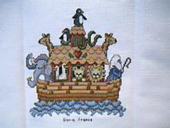 Cross stitch square for Noah 's quilt