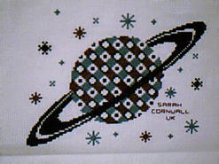 Cross stitch square for William's quilt