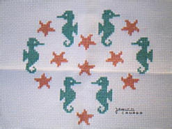 Cross stitch square for Jordan G's quilt