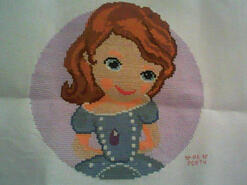 Cross stitch square for Tessa's quilt