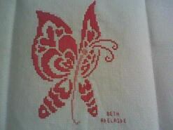 Cross stitch square for Asli's quilt