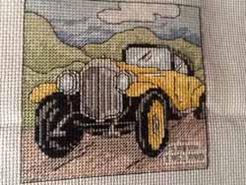 Cross stitch square for Michael's quilt