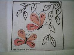 Cross stitch square for Ella B's quilt