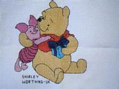 Cross stitch square for (QUILTED) I Spy...P E01's quilt