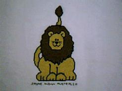 Cross stitch square for (QUILTED) Animals-Jungle Animals E01's quilt