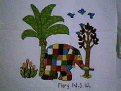 Cross stitch square for (QUILTED) Animals-Jungle Animals E01's quilt