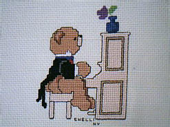 Cross stitch square for Kael M's quilt