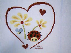 Cross stitch square for Maddison B's quilt