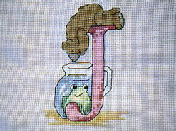 Cross stitch square for (QUILTED) Teddies E01's quilt