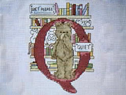 Cross stitch square for (QUILTED) Teddies E01's quilt
