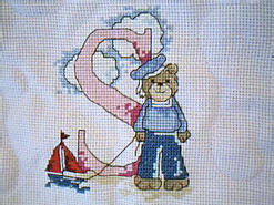 Cross stitch square for (QUILTED) Teddies E01's quilt