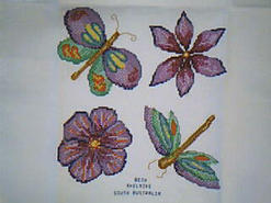 Cross stitch square for Maddison B's quilt