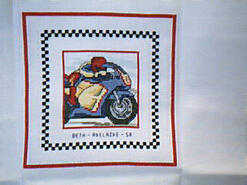 Cross stitch square for Quinn H's quilt