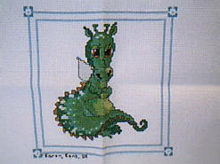 Cross stitch square for Jordan G's quilt