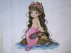 Cross stitch square for (QUILTED) Beach E01's quilt