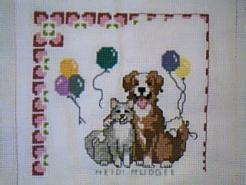 Cross stitch square for (QUILTED) Animals-All Creatures Great and Small E01's quilt