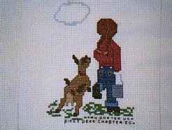 Cross stitch square for (QUILTED) Animals-All Creatures Great and Small E01's quilt