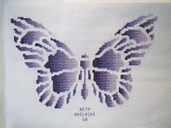 Cross stitch square for Zoe L's quilt