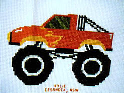 Cross stitch square for Nathan C's quilt