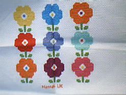 Cross stitch square for Maddison B's quilt