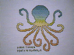 Cross stitch square for (QUILTED) Beach E01's quilt
