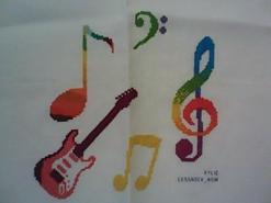 Cross stitch square for Kael M's quilt