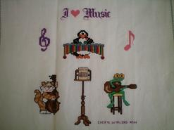 Cross stitch square for Kael M's quilt
