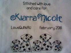 Cross stitch square for Kiarra-Nicole S 's quilt