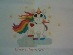 Cross stitch square for Maddison-Rayne B's quilt