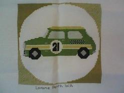 Cross stitch square for Jordan G's quilt