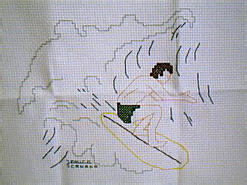 Cross stitch square for Christopher C's quilt