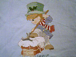 Cross stitch square for (QUILTED) Precious Moments E01's quilt