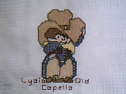 Cross stitch square for (QUILTED) Boy Theme E01's quilt