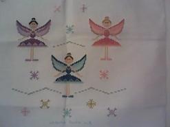 Cross stitch square for Isla J's quilt
