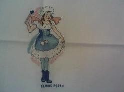 Cross stitch square for Isla J's quilt
