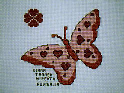 Cross stitch square for Rachael's quilt