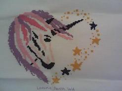 Cross stitch square for Angel's quilt