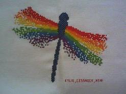 Cross stitch square for Matilda's quilt