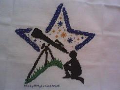Cross stitch square for Rylee's quilt