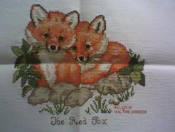 Cross stitch square for Cassian's quilt