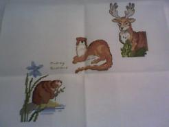 Cross stitch square for Cassian's quilt