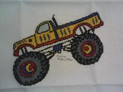 Cross stitch square for Arthur's quilt